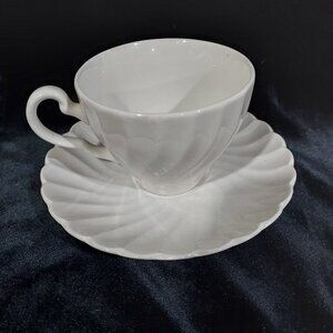 Johnson Brothers Ironstone Regency Snowhite England Cup Saucer Set